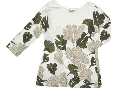 Top 3 4 Sleeve By Parsley & Sage In Green & White, Size:S Online Hot Sale