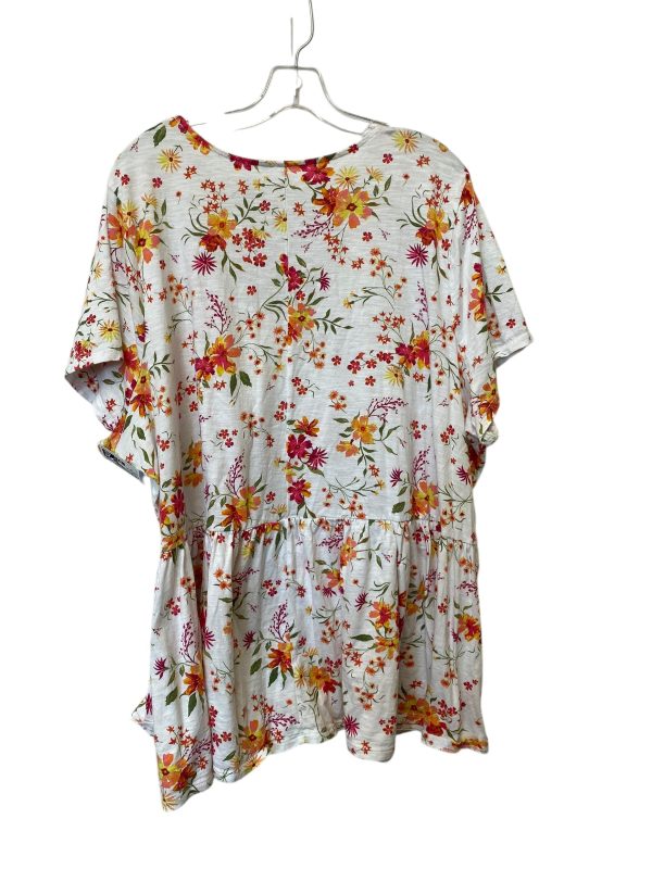 Top Short Sleeve By Lane Bryant In Floral Print, Size: 26 Fashion