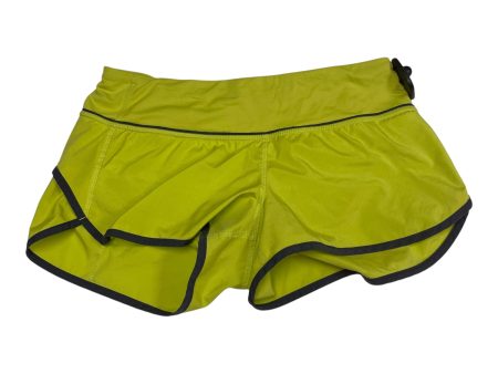 Athletic Shorts By Lululemon In Yellow, Size: S For Discount