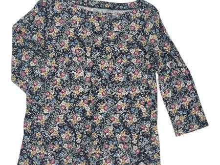 Top 3 4 Sleeve By Loft In Floral Print, Size:M Cheap