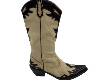 Boots Western By Coldwater Creek In Brown & Tan, Size:6 Supply