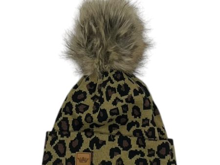 HAT BEANIE by    CLOTHES MENTOR In LEOPARD PRINT For Sale