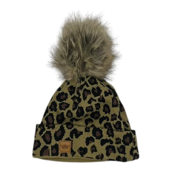 HAT BEANIE by    CLOTHES MENTOR In LEOPARD PRINT For Sale