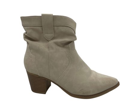 Boots Ankle Heels By Time And Tru In Tan, Size:8 Online Sale