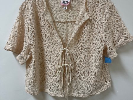 Cardigan By Clothes Mentor In Cream, Size: L Supply