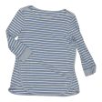 Top 3 4 Sleeve By Talbots In Blue & White, Size:Sp Discount