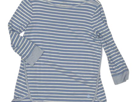 Top 3 4 Sleeve By Talbots In Blue & White, Size:Sp Discount