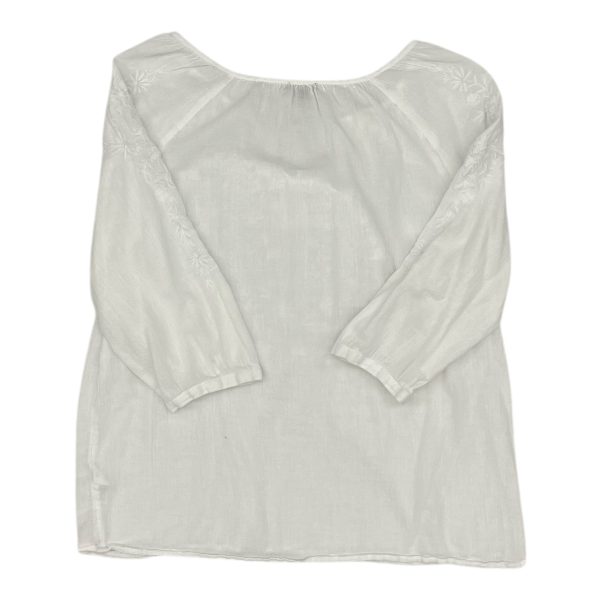 Top 3 4 Sleeve By Talbots In White, Size:M Sale