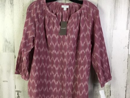 Top 3 4 Sleeve By Pure Jill In Pink, Size: M For Cheap