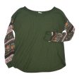 Top Ls By Bibi In Green, Size:M Discount