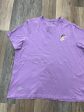 Athletic Top Short Sleeve By Nike In Purple, Size: Xxl Fashion