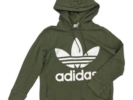 Sweatshirt Hoodie By Adidas In Green, Size:M For Discount