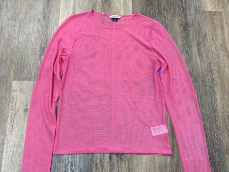 Top Long Sleeve By American Eagle In Pink, Size: L Online now