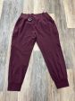 Athletic Pants By Athleta In Maroon, Size: Xl For Sale