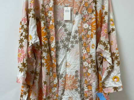 Kimono By Clothes Mentor In Floral Print, Size: L Cheap