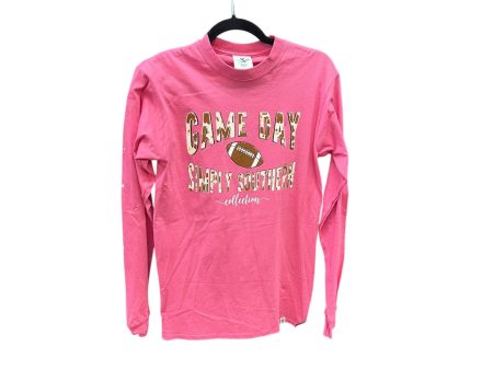 Top Long Sleeve Basic By Simply Southern In Pink, Size: S Sale