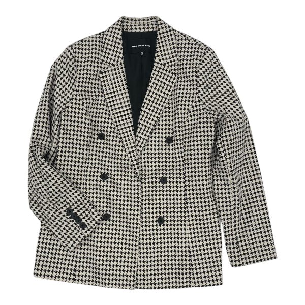 Blazer By Who What Wear In Black & Cream, Size:Xl Hot on Sale