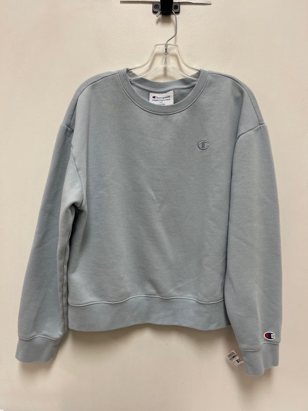 Sweatshirt Crewneck By Champion In Blue, Size: L For Discount