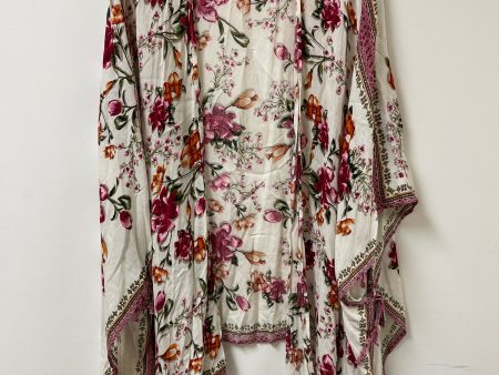 Kimono By Forever 21 In Floral Print, Size: 1x Cheap