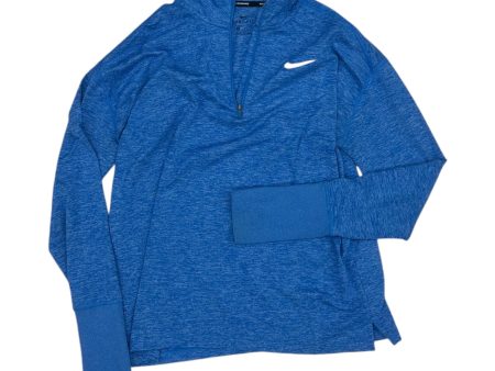 Athletic Top Ls Collar By Nike Apparel In Blue, Size:M Online