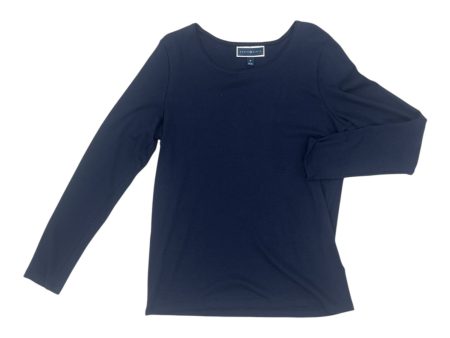 Top Ls Basic By Karen Scott In Navy, Size:M Supply