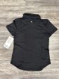 Athletic Top Short Sleeve By Lululemon In Black, Size: 6 Cheap