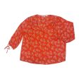 Blouse Ls By Collective Concepts In Orange, Size:L Sale