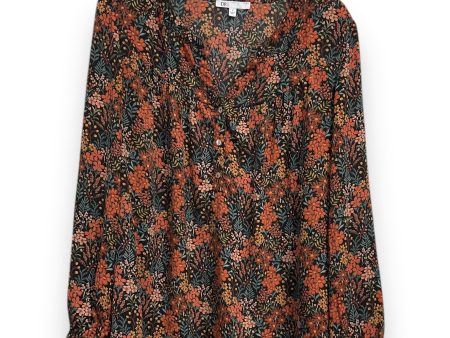 Blouse Long Sleeve By Dr2 In Floral Print, Size: L Supply