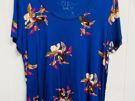 Top Short Sleeve By A New Day In Blue & Pink, Size: Xl Supply