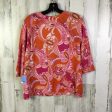 Top Long Sleeve By Talbots In Orange & Pink, Size: M Discount