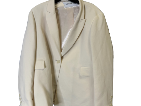 Blazer By Calvin Klein In Cream, Size: L Hot on Sale