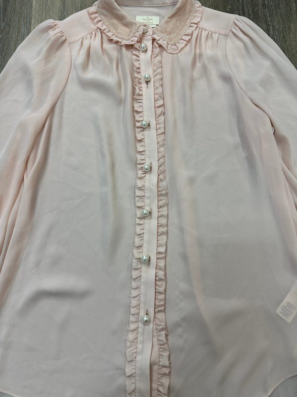 Blouse Designer By Kate Spade In Pink, Size: 4 Hot on Sale