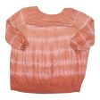 Blouse 3 4 Sleeve By Chaps In Peach, Size:3X For Cheap