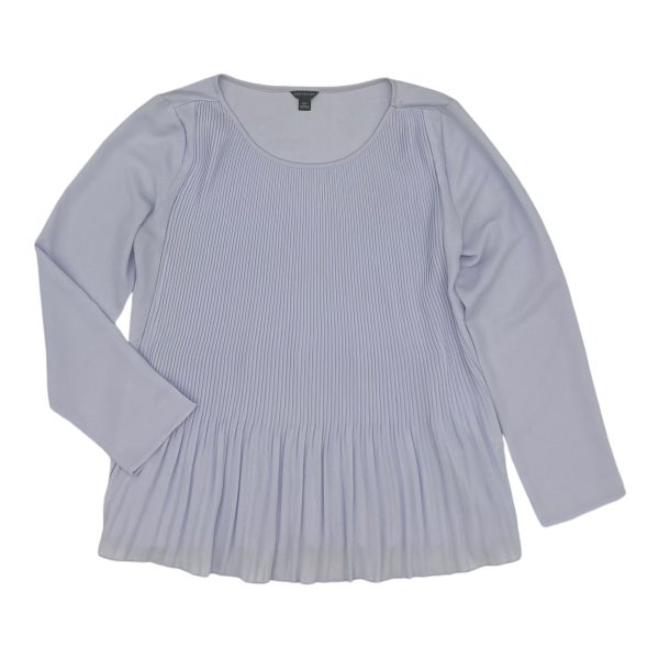 Blouse Ls By Ann Taylor In Purple, Size:Xs Online now