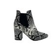 Boots Ankle Heels By New York And Co In Snakeskin Print, Size:8 Supply