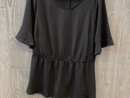 Blouse Short Sleeve By Lane Bryant In Black, Size: 1x on Sale