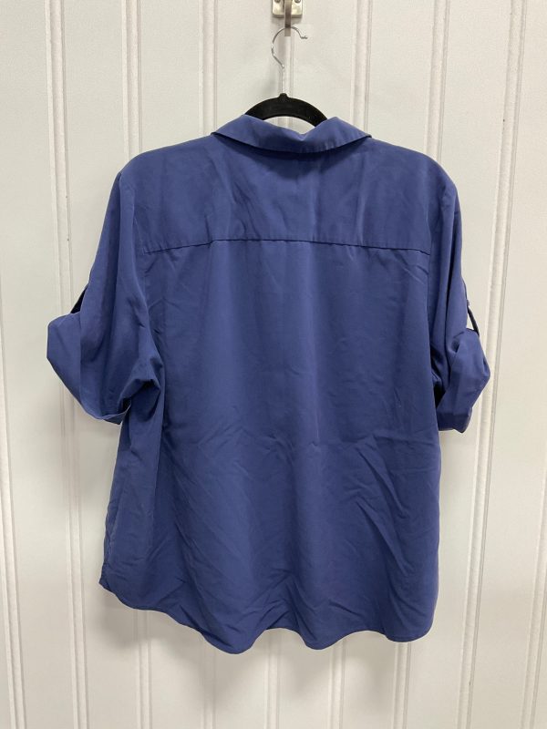 Top Short Sleeve By Chicos In Blue, Size: Xl Online