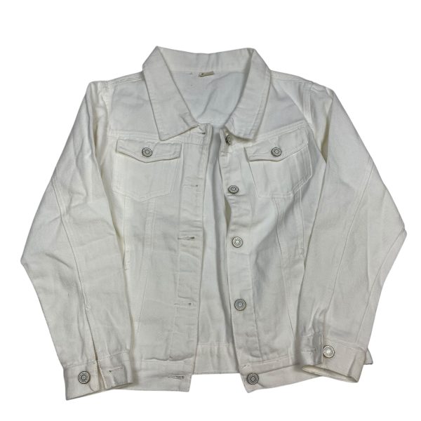 Jacket Denim By Clothes Mentor In White Denim, Size: S Sale