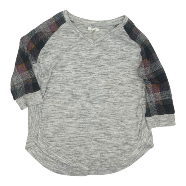 Top 3 4 Sleeve By Maurices In Grey, Size:M Online Hot Sale