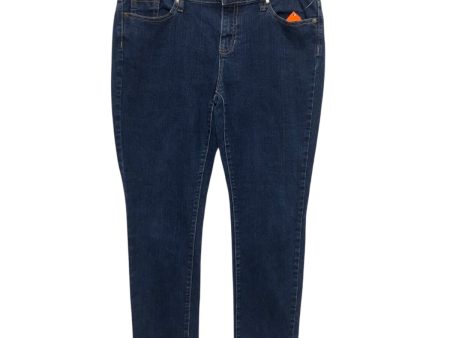 Jeans Skinny By Gap In Blue Denim, Size:10 Online Sale