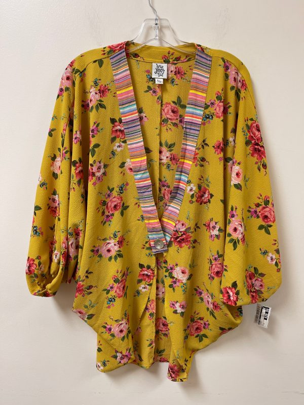 Kimono By Ivy Jane In Yellow, Size: M Hot on Sale