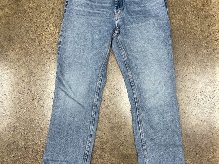 Jeans Straight By Zara In Blue Denim, Size:6 Sale