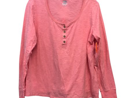 Top Ls Basic By Route 66 In Peach, Size:Xl Online Sale