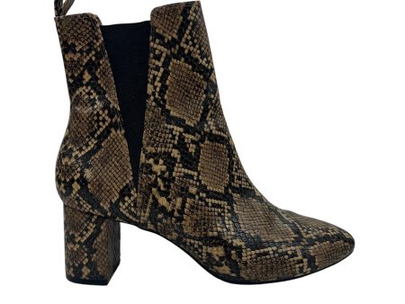 Boots Ankle Heels By H&M In Snakeskin Print, Size:8.5 Online Hot Sale