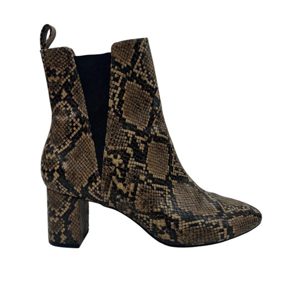 Boots Ankle Heels By H&M In Snakeskin Print, Size:8.5 Online Hot Sale