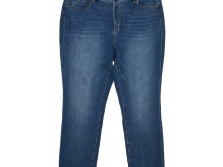 Jeans Straight By Talbots In Blue Denim, Size:22 For Cheap