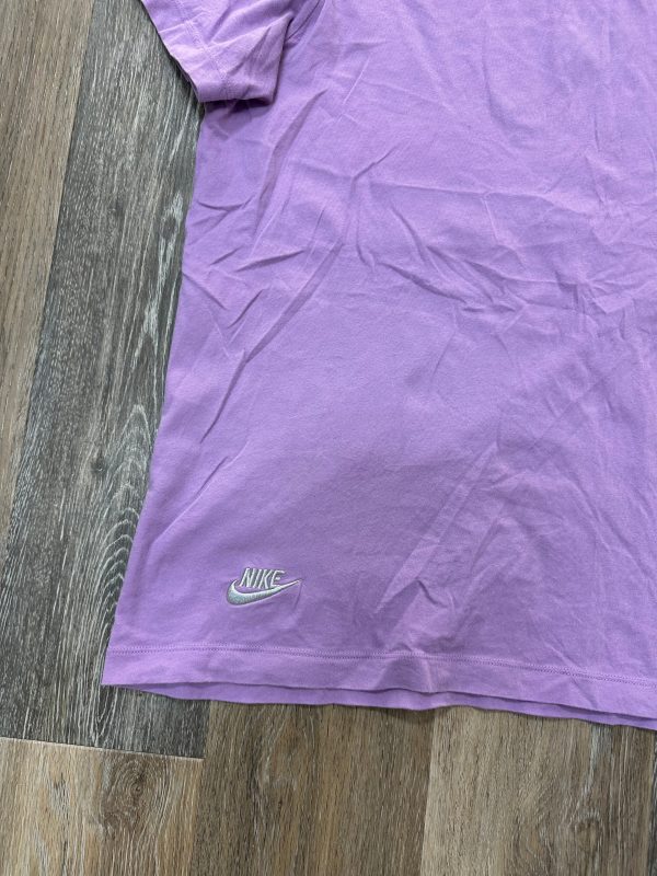 Athletic Top Short Sleeve By Nike In Purple, Size: Xxl Fashion