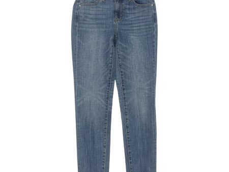 Jeans Straight By White House Black Market In Blue Denim, Size:0 Online Hot Sale