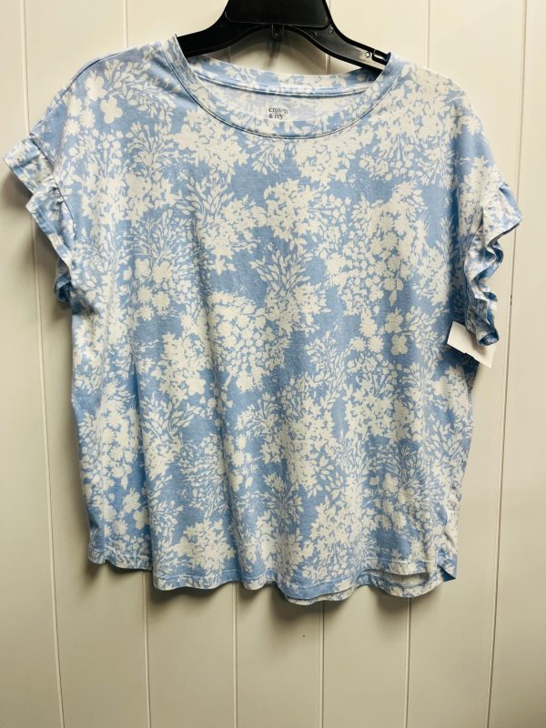 Top Short Sleeve By Crown And Ivy In Blue, Size: Xl Hot on Sale