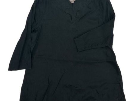 Top 3 4 Sleeve By J. Jill In Black, Size:L Supply